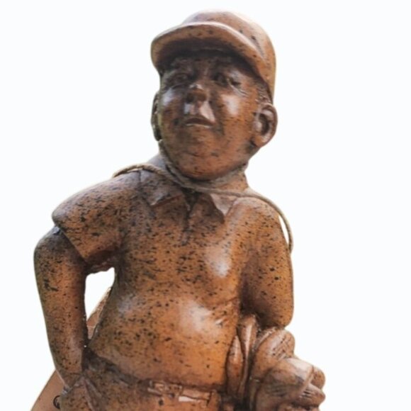 Phase IV Concept Wood Golfer Figurine w Tag 6 3/4" #10074 Rare Vintage - Picture 9 of 12